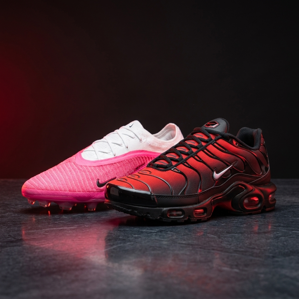 Nike TN vermelho e chuteira importada